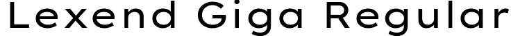 Lexend Giga Regular font | LexendGiga-Regular.ttf