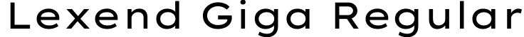 Lexend Giga Regular font | LexendGiga[wght].ttf