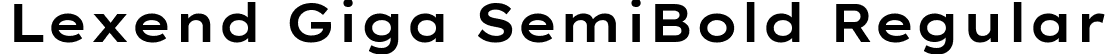 Lexend Giga SemiBold Regular font | LexendGiga-SemiBold.ttf