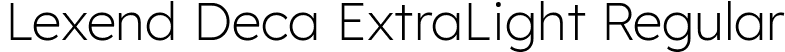 Lexend Deca ExtraLight Regular font | LexendDeca-ExtraLight.ttf