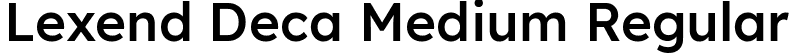 Lexend Deca Medium Regular font | LexendDeca-Medium.ttf