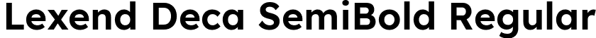 Lexend Deca SemiBold Regular font | LexendDeca-SemiBold.ttf