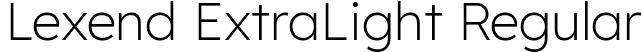 Lexend ExtraLight Regular font | Lexend-ExtraLight.ttf