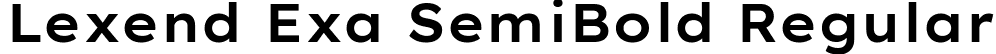 Lexend Exa SemiBold Regular font | LexendExa-SemiBold.ttf