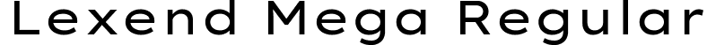 Lexend Mega Regular font | LexendMega-Regular.ttf