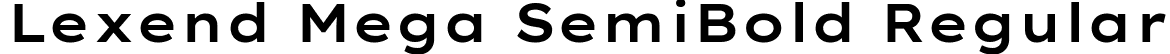 Lexend Mega SemiBold Regular font | LexendMega-SemiBold.ttf