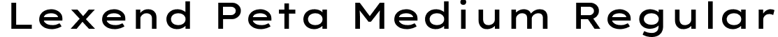 Lexend Peta Medium Regular font | LexendPeta-Medium.ttf