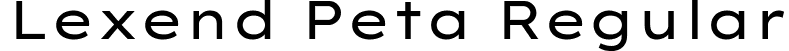 Lexend Peta Regular font | LexendPeta-Regular.ttf