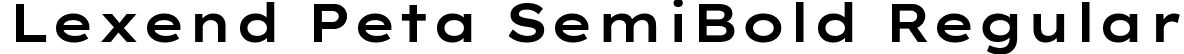 Lexend Peta SemiBold Regular font | LexendPeta-SemiBold.ttf