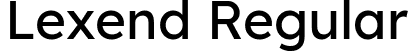 Lexend Regular font | Lexend-Regular.ttf