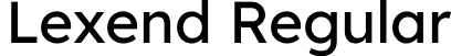 Lexend Regular font | Lexend[wght].ttf