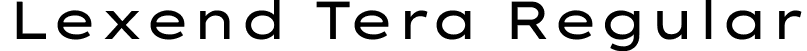 Lexend Tera Regular font | LexendTera[wght].ttf