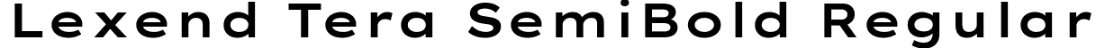 Lexend Tera SemiBold Regular font | LexendTera-SemiBold.ttf