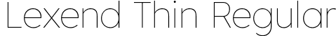 Lexend Thin Regular font | Lexend-Thin.ttf