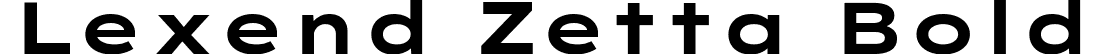 Lexend Zetta Bold font | LexendZetta-Bold.ttf