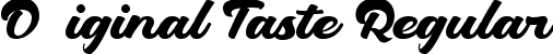 Original Taste Regular font | OriginalTaste-L3vEg.ttf