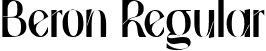 Beron Regular font | beronregular-0warr.ttf