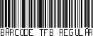 BARCODE TFB Regular font | BARCODE TFB.ttf