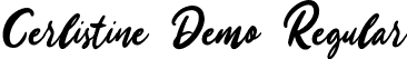 Cerlistine Demo Regular font | Cerlistinedemo-RpeVE.otf