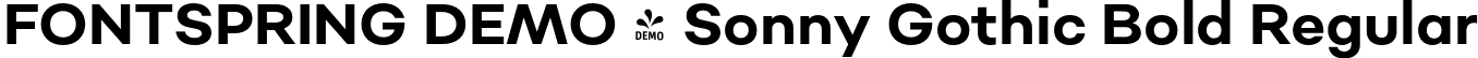 FONTSPRING DEMO - Sonny Gothic Bold Regular font | Fontspring-DEMO-sonnygothic-bold.otf