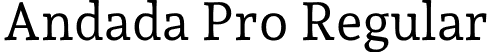 Andada Pro Regular font | AndadaPro-Regular.otf