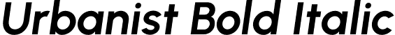 Urbanist Bold Italic font | Urbanist-BoldItalic.otf