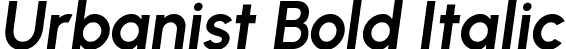 Urbanist Bold Italic font | Urbanist-BoldItalic.ttf