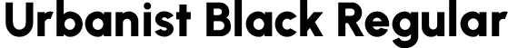 Urbanist Black Regular font | Urbanist-Black.otf