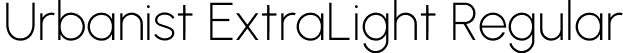 Urbanist ExtraLight Regular font | Urbanist-ExtraLight.otf