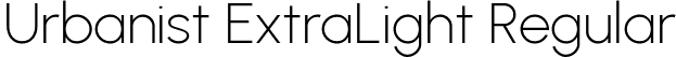 Urbanist ExtraLight Regular font | Urbanist-ExtraLight.ttf