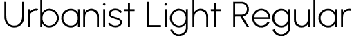 Urbanist Light Regular font | Urbanist-Light.otf