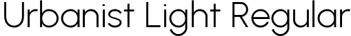 Urbanist Light Regular font | Urbanist-Light.ttf