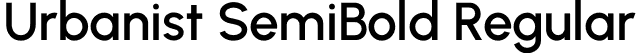 Urbanist SemiBold Regular font | Urbanist-SemiBold.otf