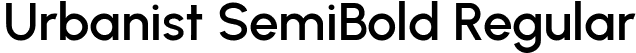 Urbanist SemiBold Regular font | Urbanist-SemiBold.ttf