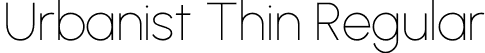 Urbanist Thin Regular font | Urbanist-Thin.otf