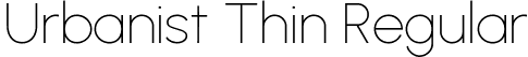 Urbanist Thin Regular font | Urbanist-Thin.ttf