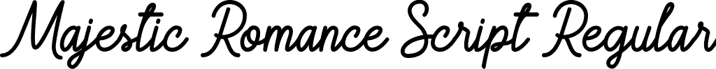 Majestic Romance Script Regular font | Majestic Romance Regular.ttf