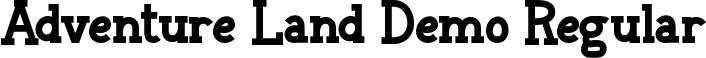 Adventure Land Demo Regular font | AdventureLandDemoRegular.ttf