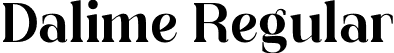 Dalime Regular font | Dalime.ttf