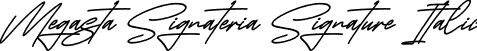 Megasta Signateria Signature Italic font | Megasta Signateria Signature Italic.otf