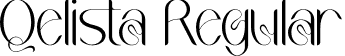 Qelista Regular font | Qelista.otf