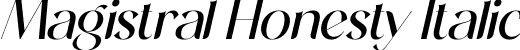 Magistral Honesty Italic font | Magistral Honesty Italic.otf