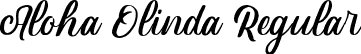 Aloha Olinda Regular font | AlohaOlindaRegular-gxeXq.ttf