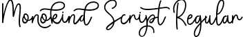 Monokind Script Regular font | MonokindScript-6YMGg.ttf