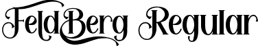 Feldberg Regular font | Feldberg-9Yvqy.ttf