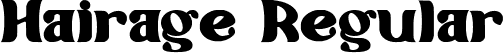 Hairage Regular font | Hairage.ttf