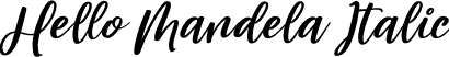 Hello Mandela Italic font | Hello Mandela Italic.ttf