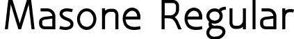 Masone Regular font | Masone.otf