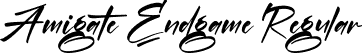 Amigate Endgame Regular font | Amigate Endgame.otf