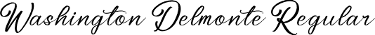 Washington Delmonte Regular font | Washington Delmonte.ttf